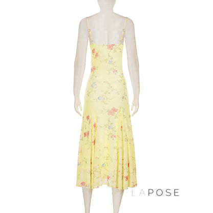 Vanna Botanical Print Maxi Dress