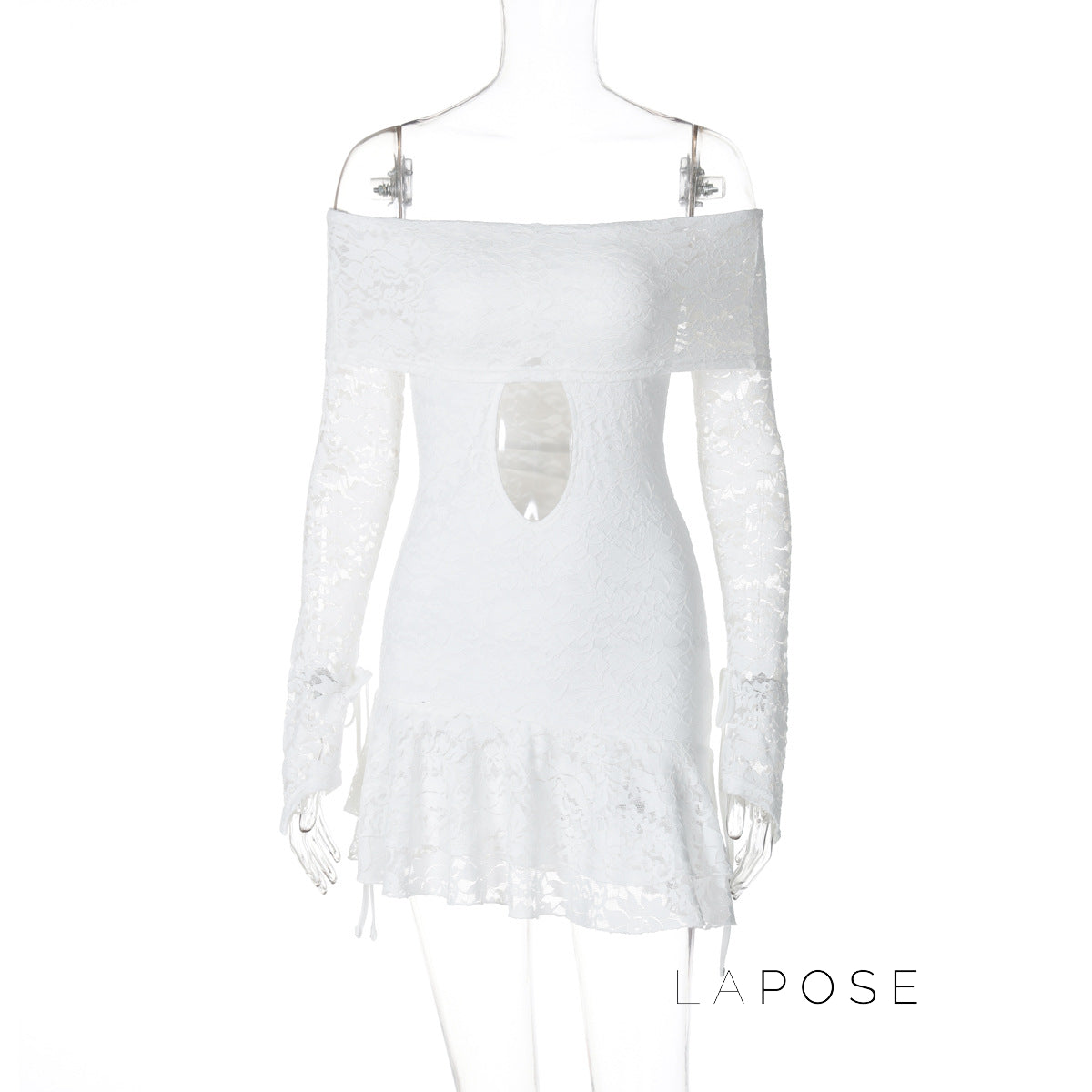 Varnika Off Shoulder Lace Mini Dress