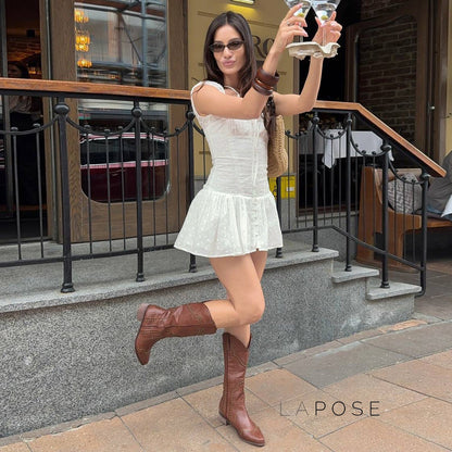 Wilhelmina Jacquard Mini Dress