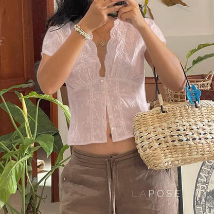 Yuritzi Bow-detail Ruffle Blouse