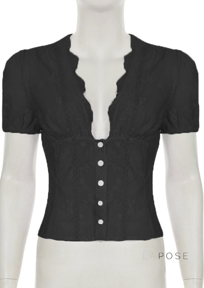 Yuritzi Bow-detail Ruffle Blouse