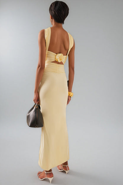 Billysa Ruched Jersey Maxi Dress