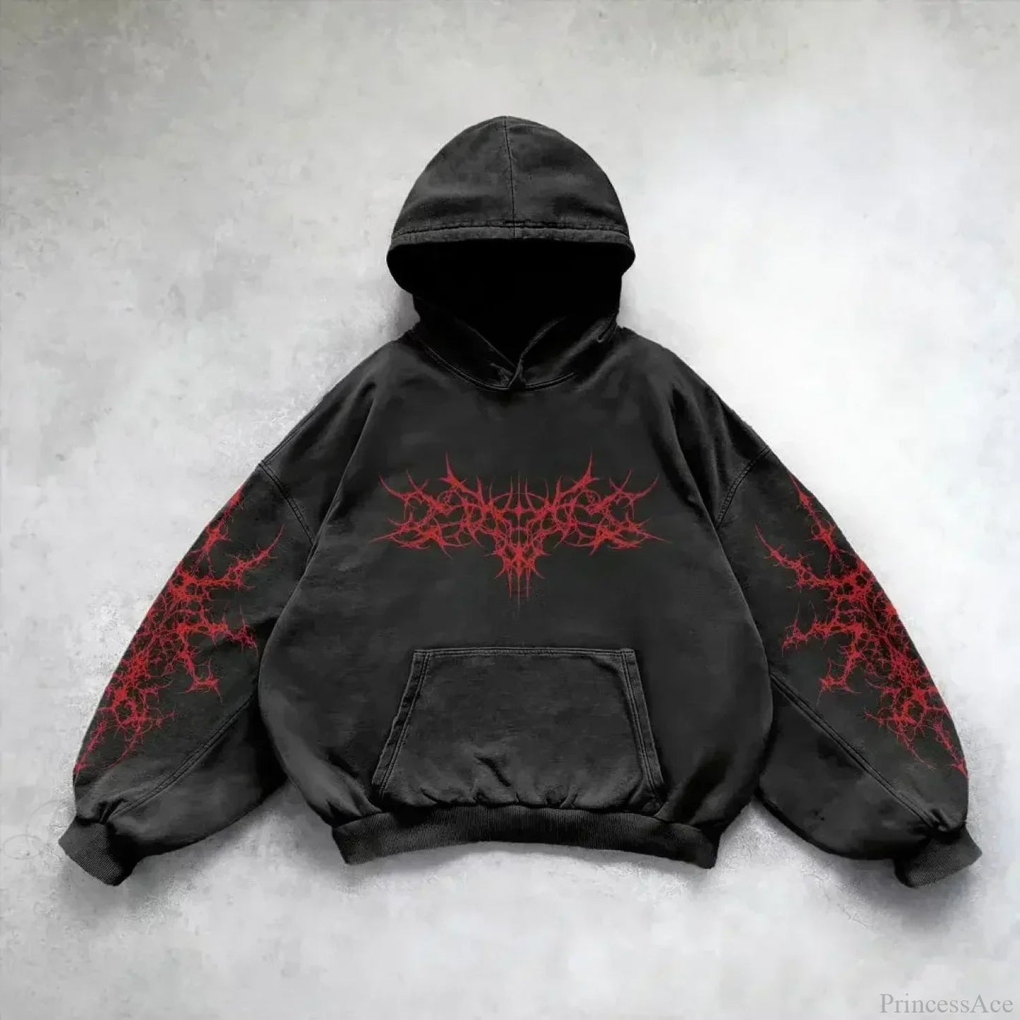 Leaf Camouflage Loose Sweatshirt Hoodie