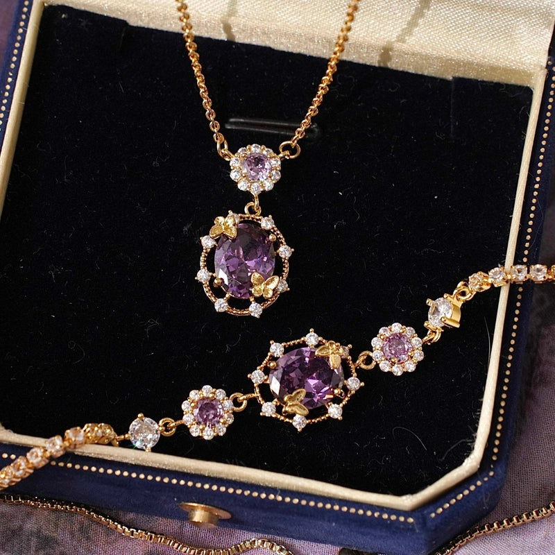 Lilac Butterfly Bracelet