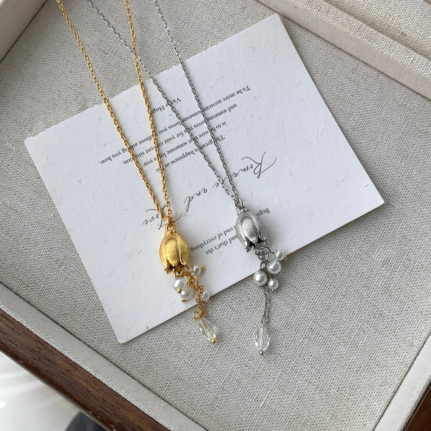 Lily of the Valley Necklace in Gold