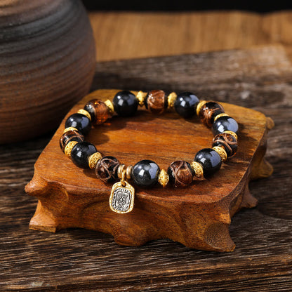 Liuli Glass Spiritual Bracelet for Luck & Wealth 12mm