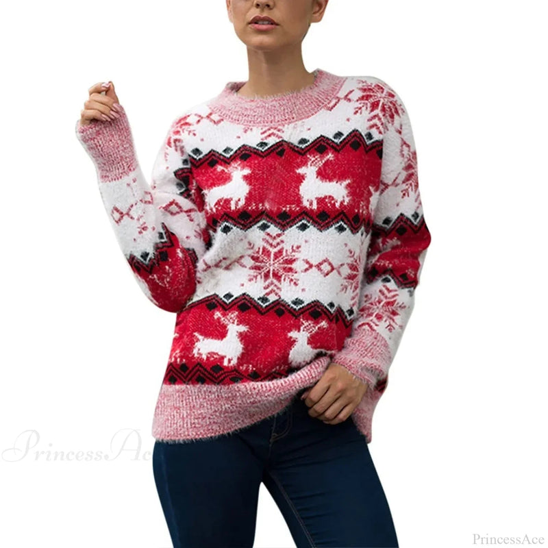 Loose Knitwear Warm Thicken Couples Matching Christmas Christmas Sweater