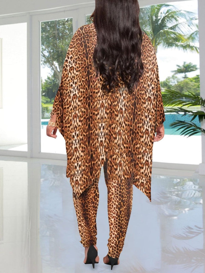 Batwing Sleeve Tie Dye Pants Set At9072