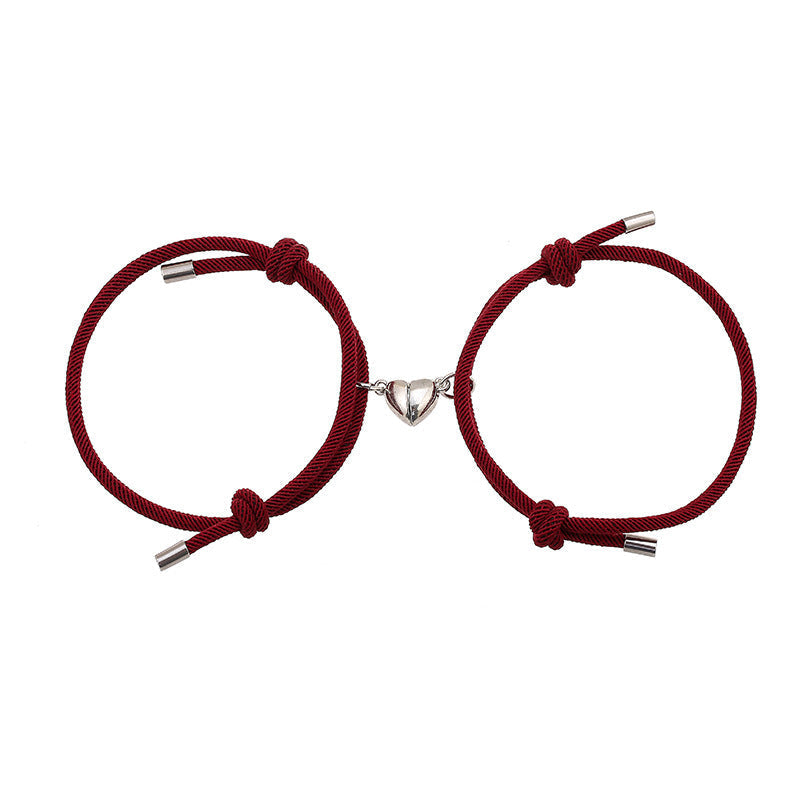 Magnetic Couple Red String Bracelets | Protection & Strength
