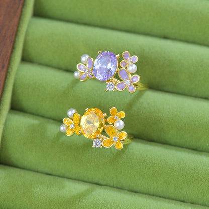 Marigold Citrine Ring