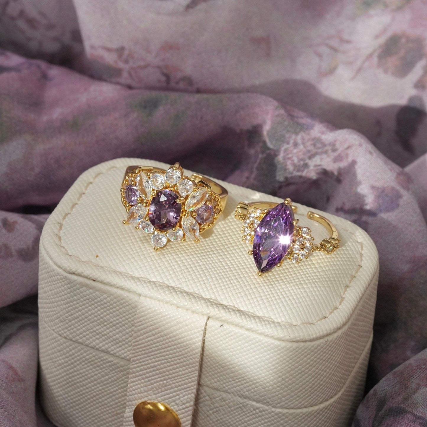 Marquise Amethyst Ring
