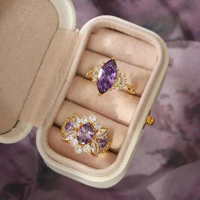 Marquise Amethyst Ring