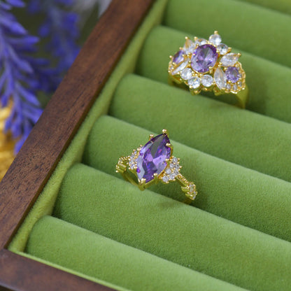 Marquise Amethyst Ring