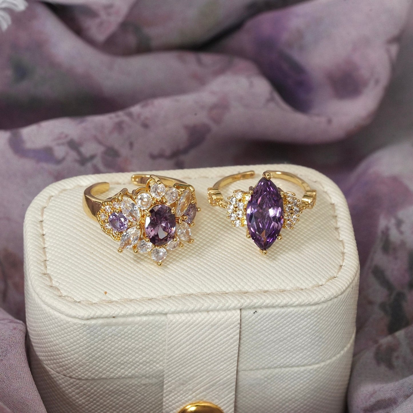Marquise Amethyst Ring