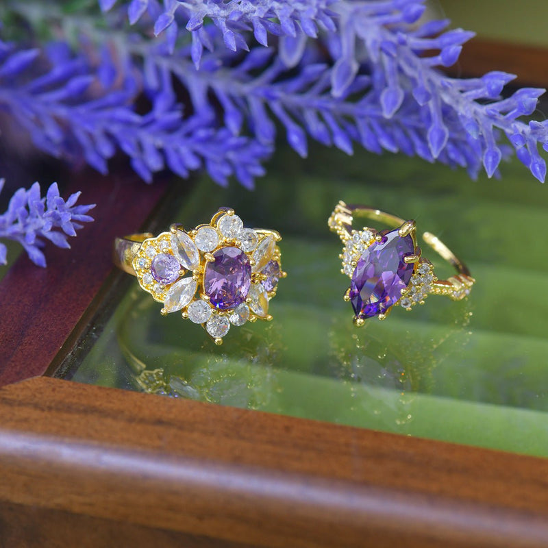 Marquise Amethyst Ring