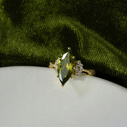 Marquise Peridot Ring