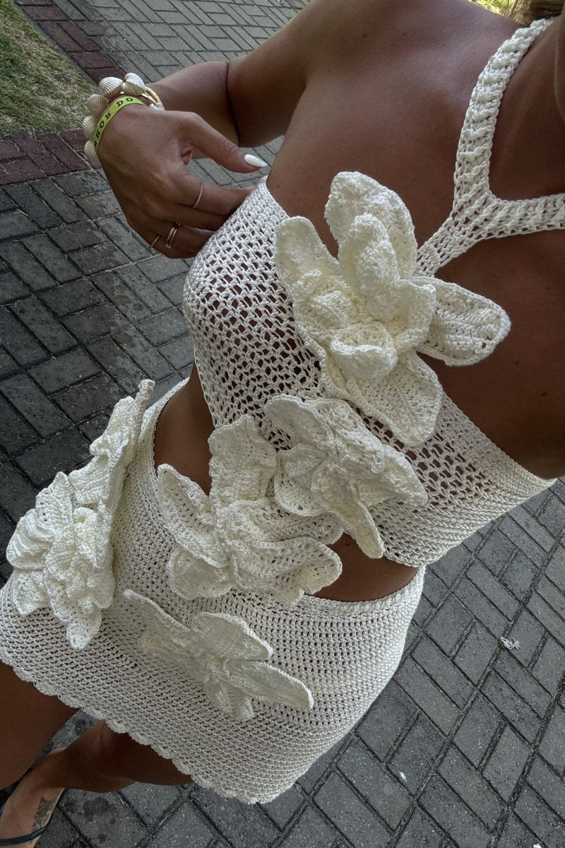 Martha Halter Knitted Mini Dress