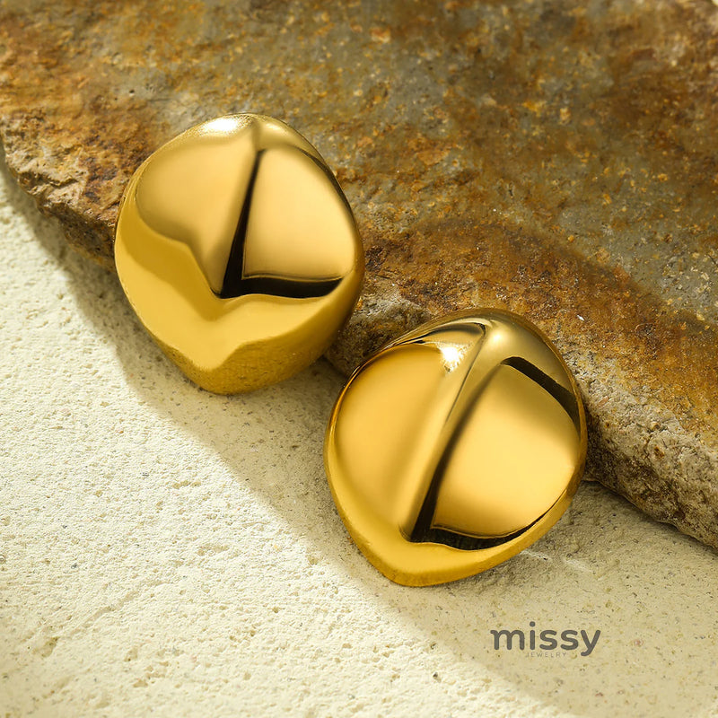 Arantxa Asymmetric Geometric Earrings
