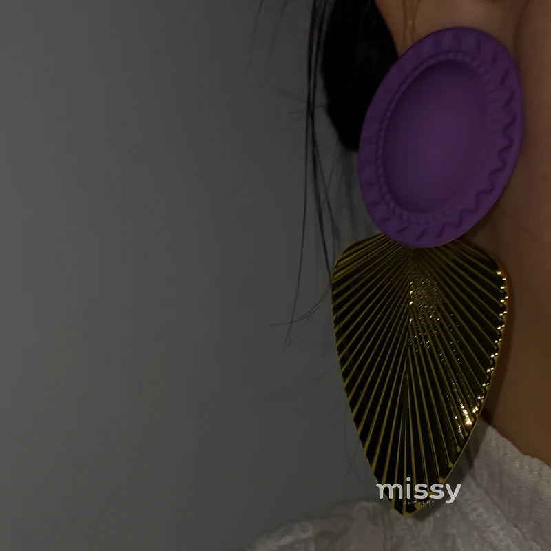 Auri Gilded Leaf Drop Earrings