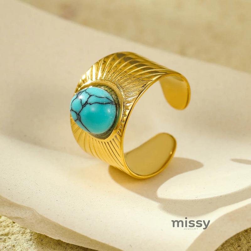 Brinlee Gemstone Open Ring