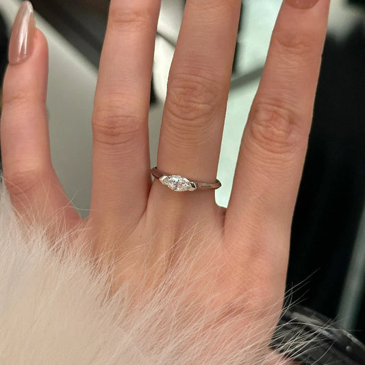 Leilanie Zircon Marquise Ring