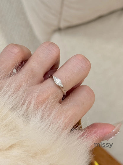Leilanie Zircon Marquise Ring