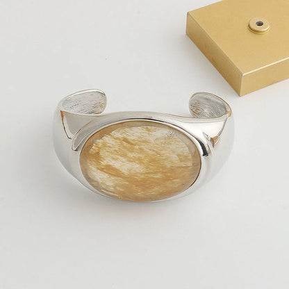 Oval Citrine Gold Ring