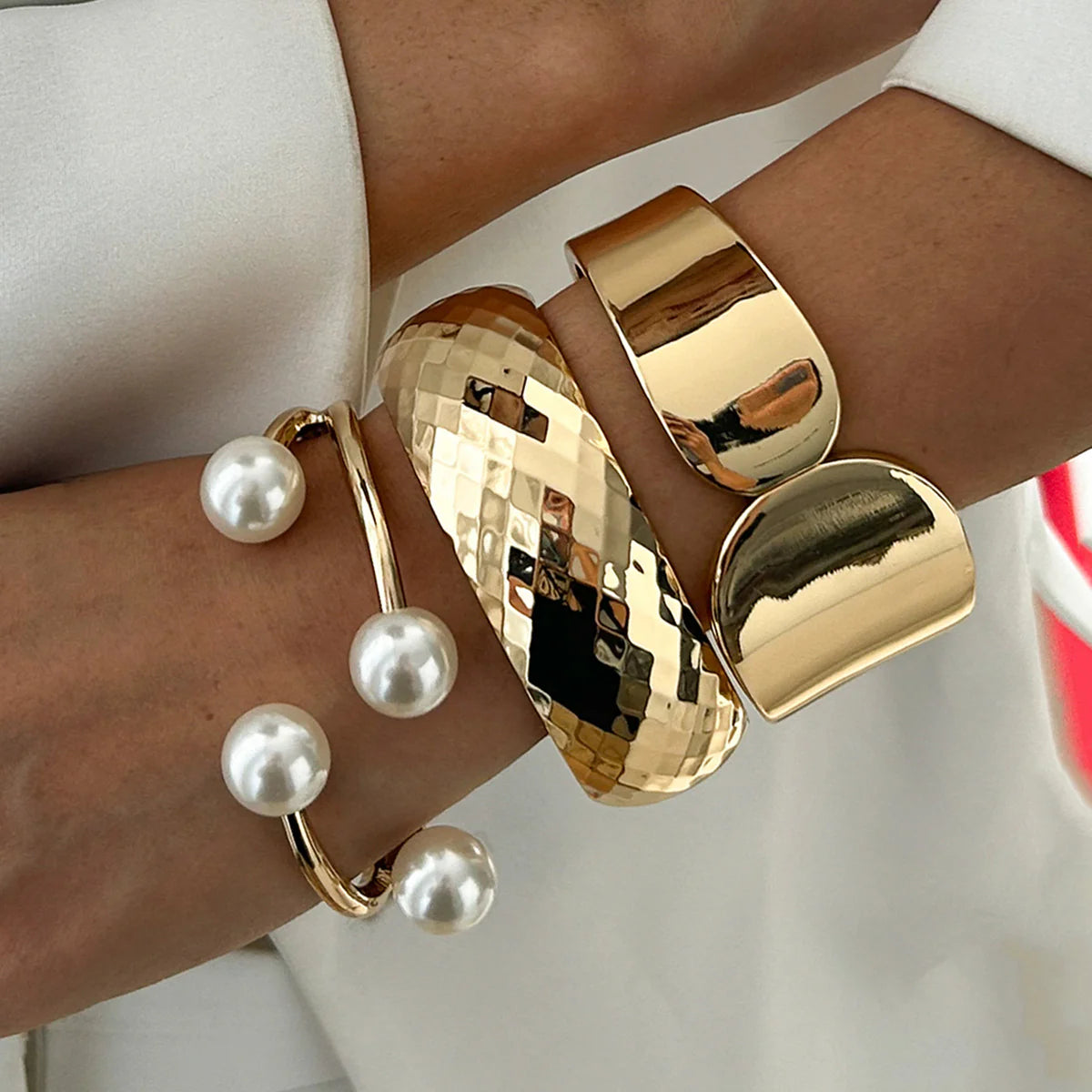 Ramsey Pearl Cuff Bracelet