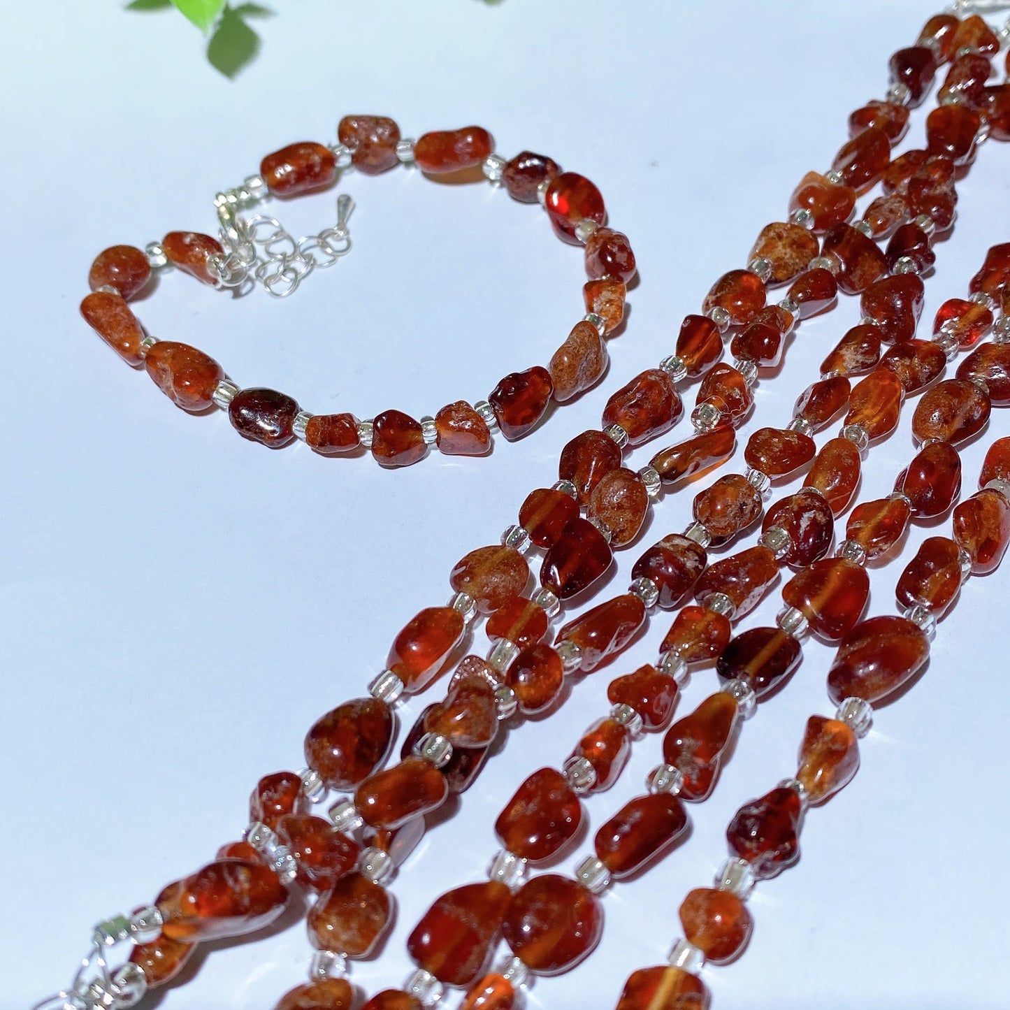 Mixed Crystal Chips Spiritual Healing Bracelet 6.3in