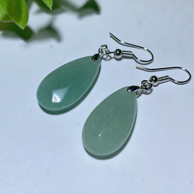 Mixed Crystal Faceted Spiritual Earrings 1 Inch Balance