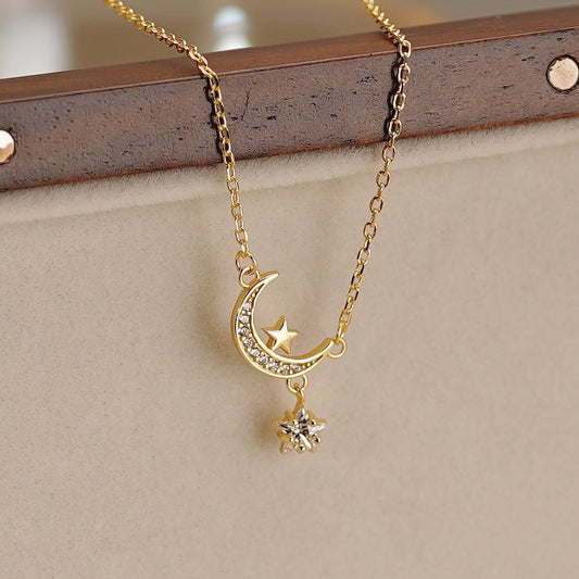 [sample ] Mandy Moon Star Necklace