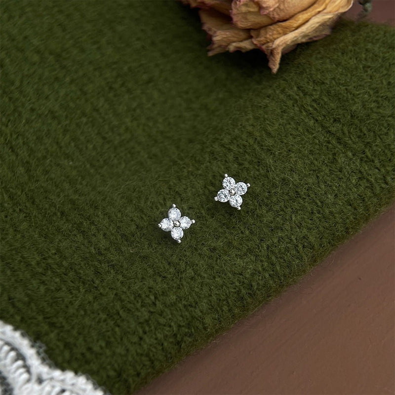 Moonlit Blossom Stud Earrings
