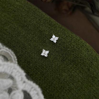 Moonlit Blossom Stud Earrings