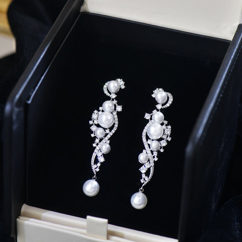 Moonlit Sonata Pearl Earrings