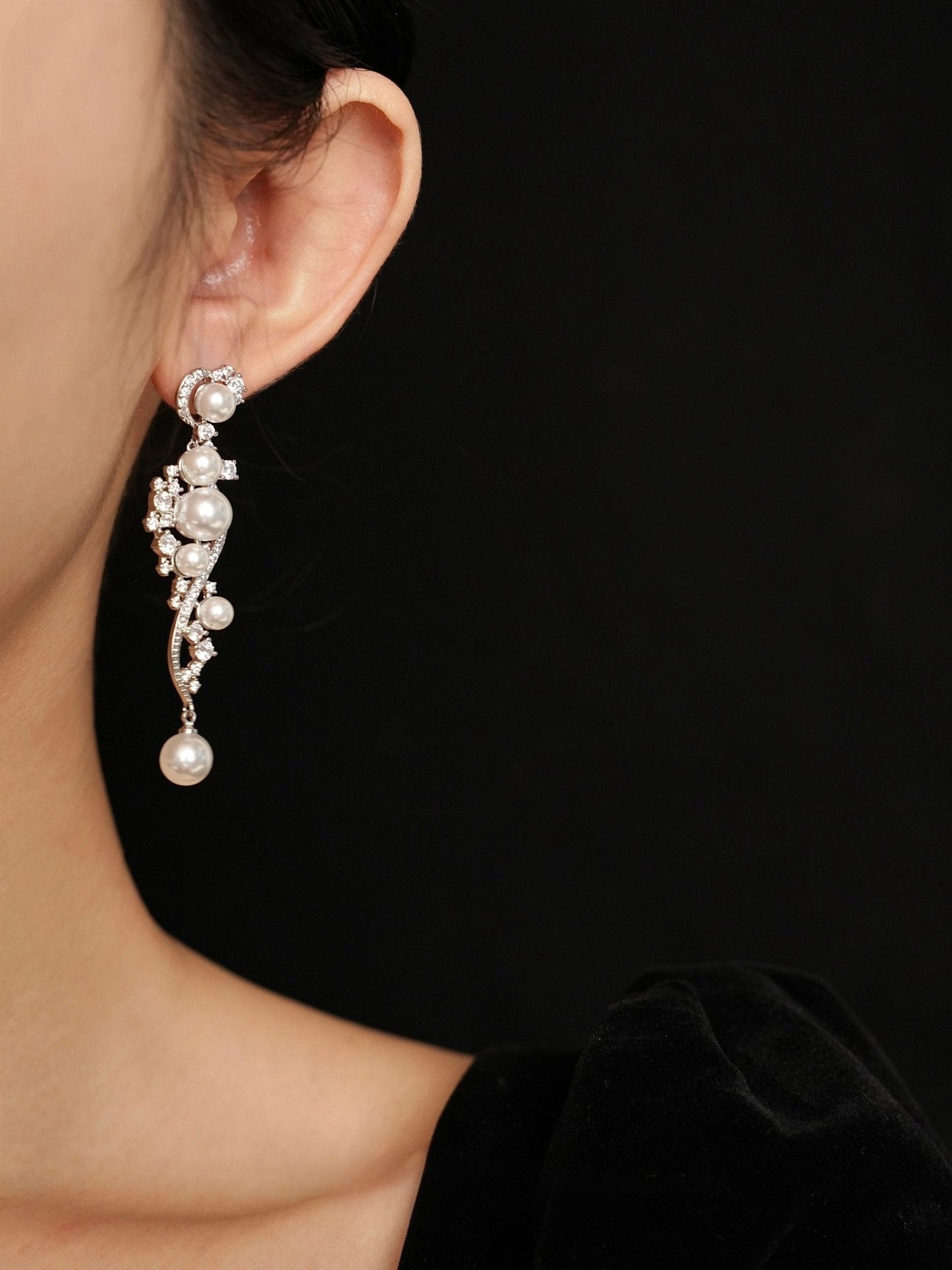Moonlit Sonata Pearl Earrings