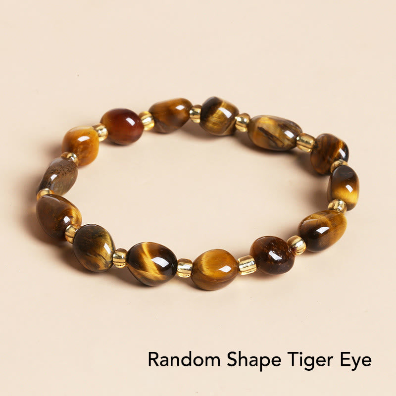 Natural Irregular Shape Crystal Bracelet for Meditation and Balance