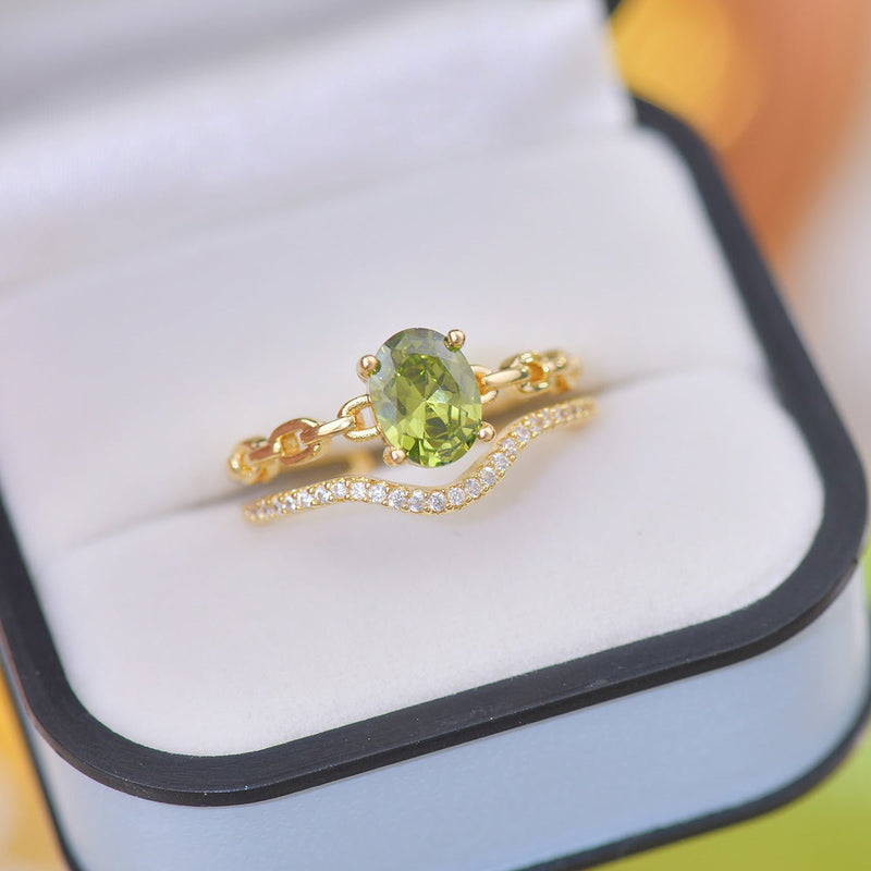 Nicola Peridot Ring