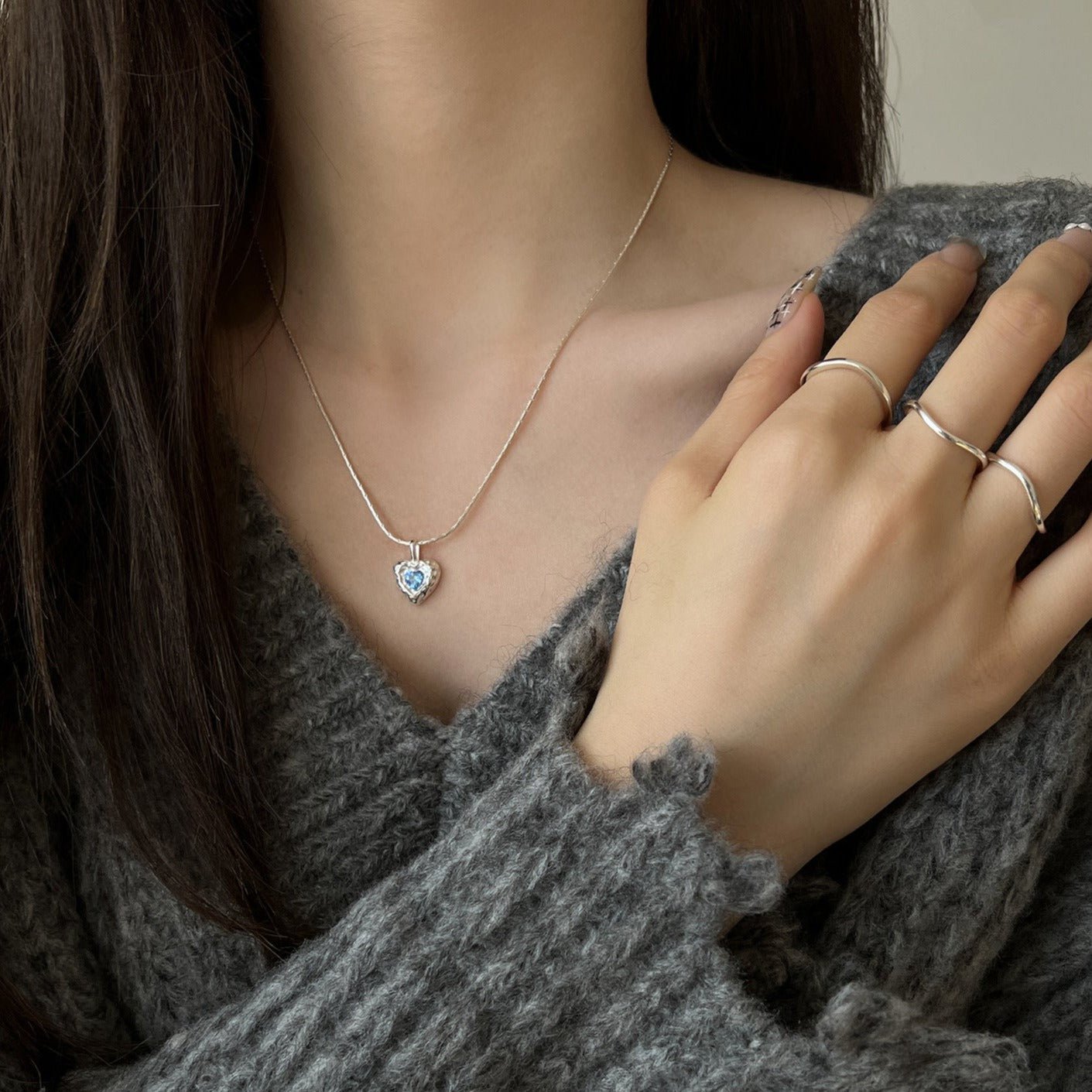 Ocean Heart Necklace