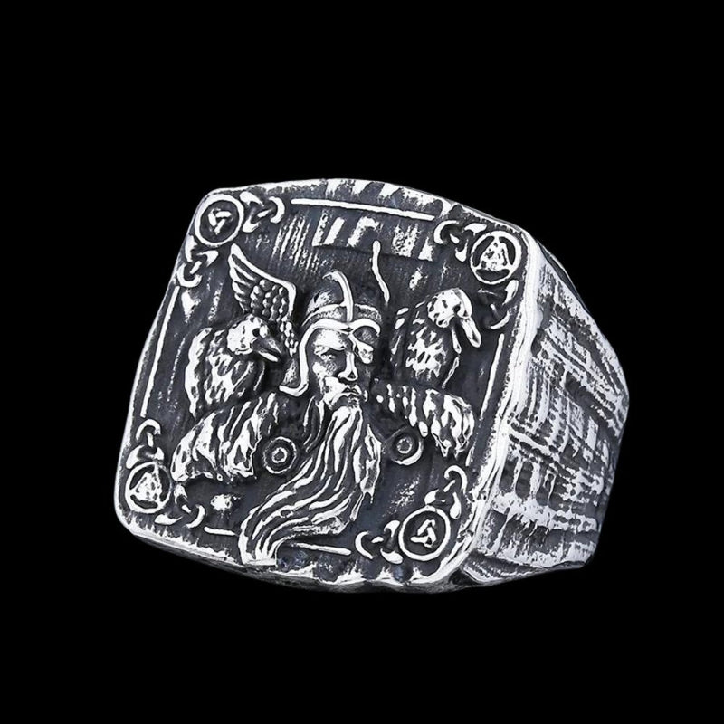 Odin God of War Raven Ring