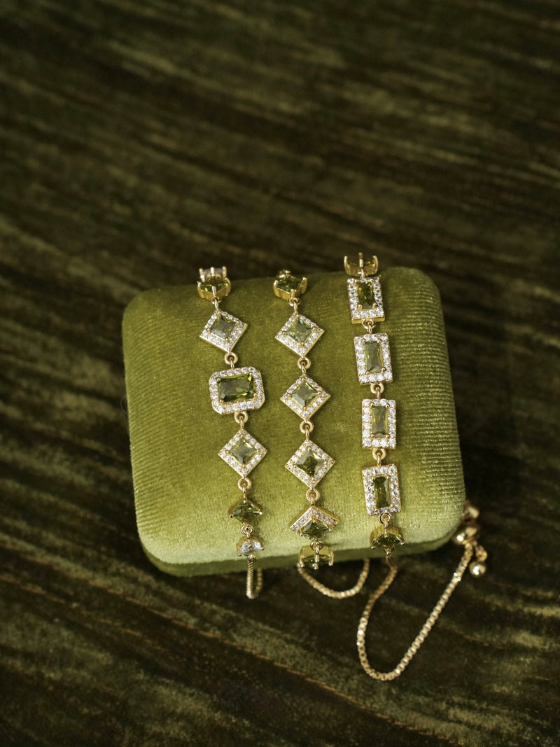 Ophelia Bracelet in Green