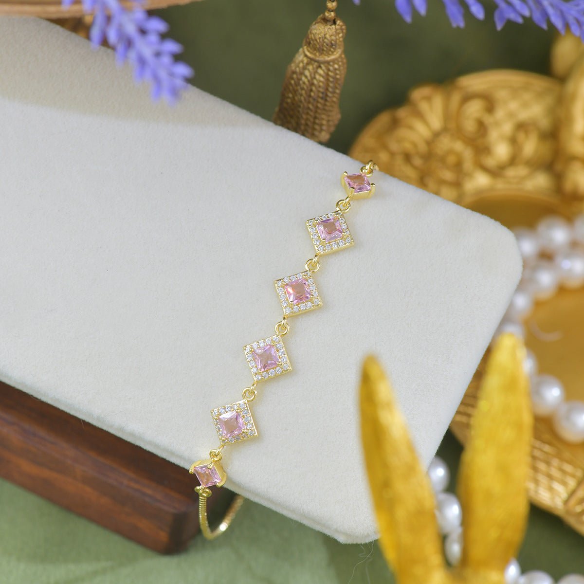 Ophelia Bracelet in Pink