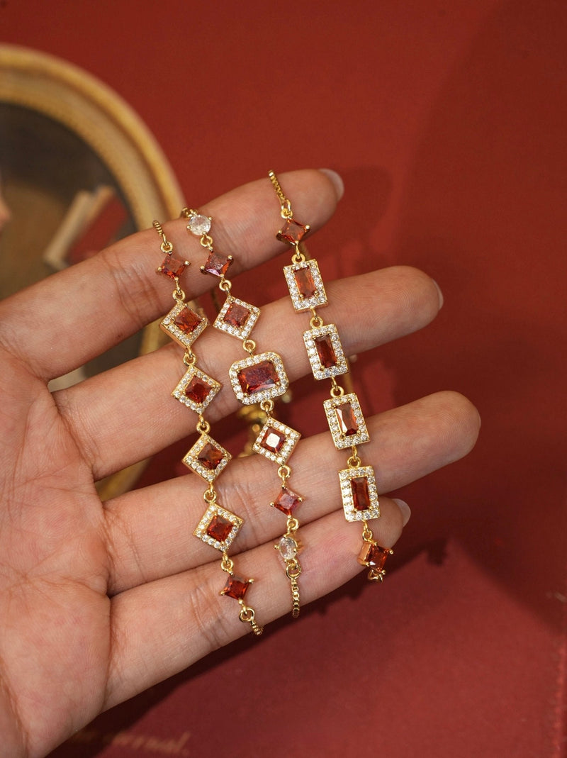 Ophelia Bracelet in Red