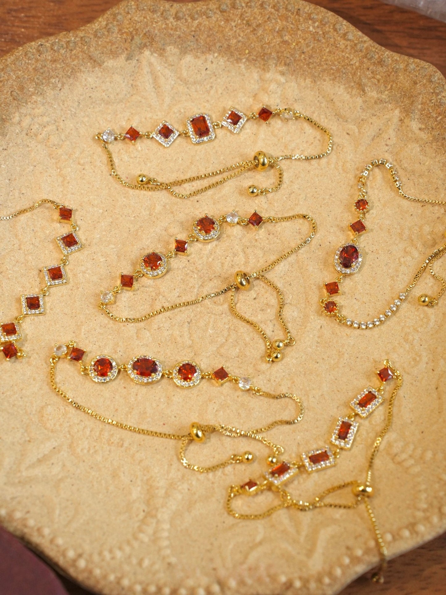 Ophelia Bracelet in Red