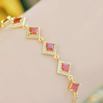 Ophelia Bracelet in Red