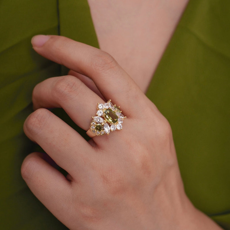 Opulent Peridot Ring