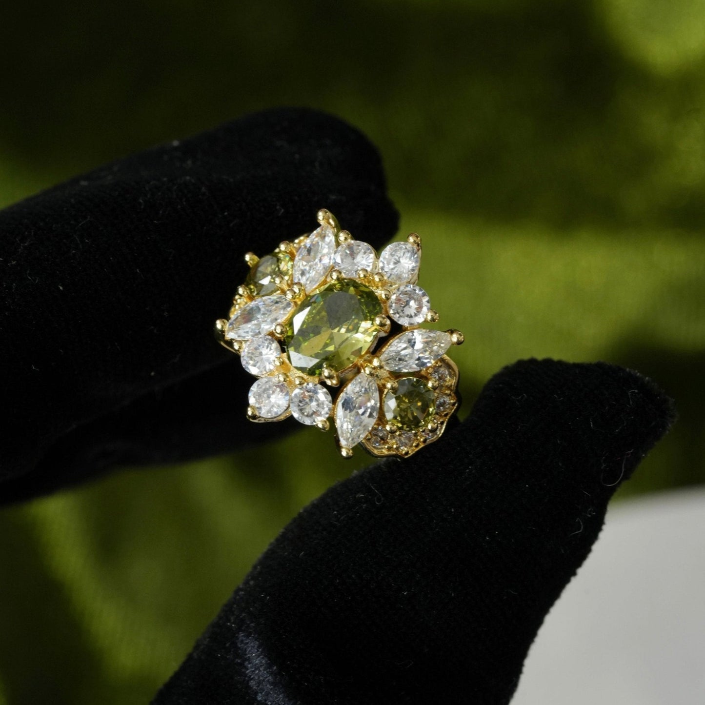 Opulent Peridot Ring
