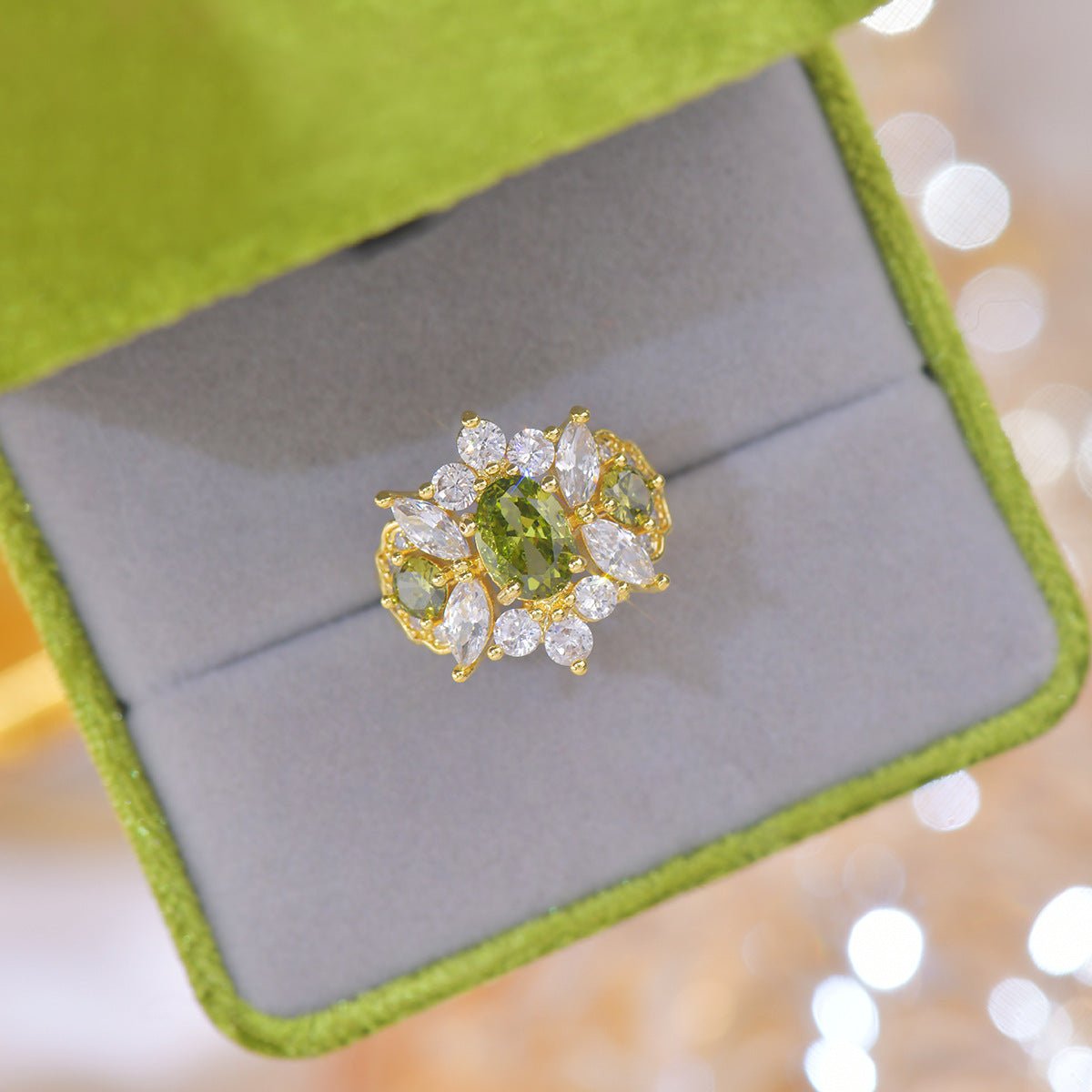 Opulent Peridot Ring