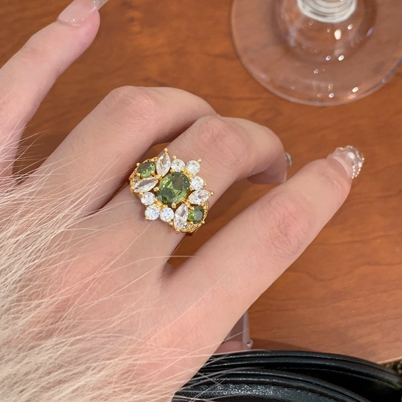 Opulent Peridot Ring