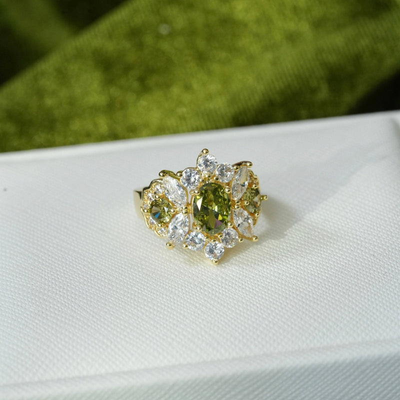 Opulent Peridot Ring