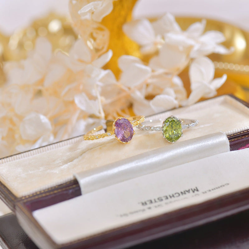 Oval Amethyst Ring